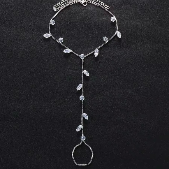 Zircon Rhinestone Anklet Foot Accessory! - Picture 2 of 3